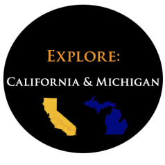 Explore California and Michigan